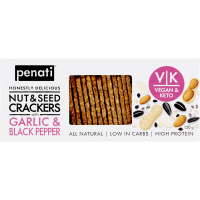 Garlic & Black Pepper Nuts & Seeds Crackers (120g)