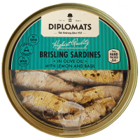 Brisling Sardines With Lemon & Basil (160g)
