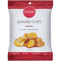 Sea Salt & Cracked Pepper Kumara Chips (100g)