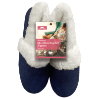 Women's Microfibre Comfort Slippers Medium Assorted (1pk)