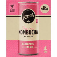 Raspberry Lemonade Organic Kombucha (4pk)