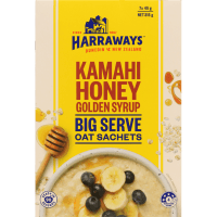 Kamahi Honey & Golden Syrup Big Serve Oat Sachets (7 x 45g)