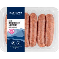 Beef Manuka Honey & Hickory Sausages (450g)