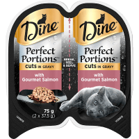 Perfect Portions Cuts In Gravy With Gourmet Salmon Wet Cat Food (75g)