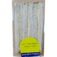 Ham Egg & Cheese Triple Sandwich (235g)