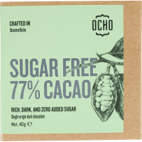 Sugar Free 77% Cacao Chocolate Block (40g)