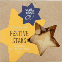 Handmade Traditional Shortbread Festive Stars (130g)