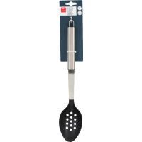 Nylon Head Stainless Steel Slotted Serving Spoon (1ea)