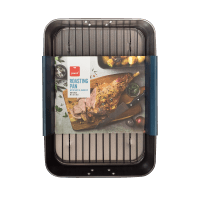 Non Stick Roasting Pan With Rack & Handles 40 x 28cm (1ea)