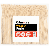 Disposable Forks Wooden (100pk)