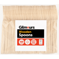 Disposable Spoons Wooden (100pk)