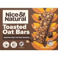 Chocolate Chip & Real Dark Chocolate Toasted Oat Bars (5 x 30g)