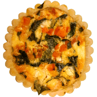 Pumpkin Feta & Spinach Gourmet Quiche (170g)