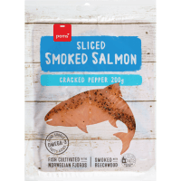 Cracked Pepper Smoked Sliced Salmon (200g)