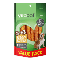Chewz Chicken Wrapped Rawhide Dog Treats (18pk)
