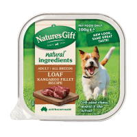 Kangaroo Fillet Recipe Loaf Dog Food (100g)