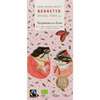 Raspberries In Dark Chocolate Block (100g)