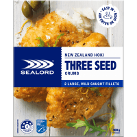 Hoki 3 Seed Crumb Wild Caught Fillets (300g)