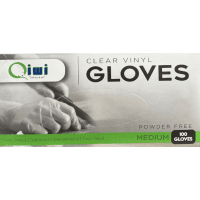 Vinyl Clear Powder Free Disposable Gloves Medium (100pk)