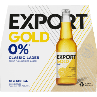 Gold 0% Classic Lager Bottles (12 x 330ml)