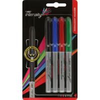 Intensity Assorted Permanent Markers (4pk)