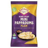 Ready To Eat Plain Mini Pappadums (75g)