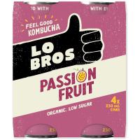 Passionfruit Kombucha (4 x 250ml)
