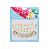 Partystar Bunting Set With Confetti Balloons And Garlands (1ea)