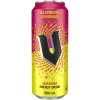 Raspberry Lemonade Guarana Energy Drink (500ml)