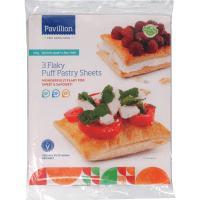 Gluten Dairy & Egg Free 3 Flaky Puff Pastry Sheets (3pk)