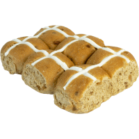 Apple Cinnamon Brioche Easter Buns (6pk)