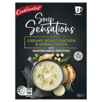 Sensations Creamy Roast Chicken & Spring Onion With Roasted Garlic Croutons Soup (2 x 30.5g)