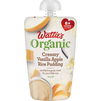 Organic Creamy Vanilla Apple Rice Pudding 6+ Months Pureed (120g)