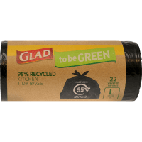 To Be Green 95% Recycled Wavetop Large Kitchen Tidy Bags (22pk)