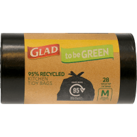 To Be Green 95% Recycled Wavetop Medium Kitchen Tidy Bags (28pk)