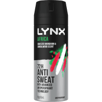 Africa Squeezed Mandarin & Sandalwood 72hr Deodorant Antiperspirant Bodyspray (165ml)