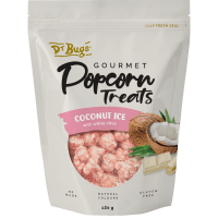Coconut Ice With White Choc Gourmet Popcorn Treats (120g)