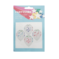 Partystar Printed & Confetti Latex Balloons (15pk)