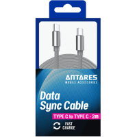Type C to Type C 2m Data Sync Cable (1pk)