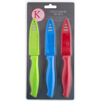 Utility Knife Set Assorted Colours (3pk)