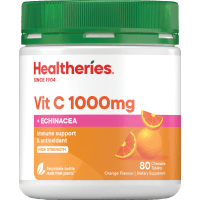 Vit C 1000mg + Echinacea Orange Flavour Chewable Tablets (80pk)