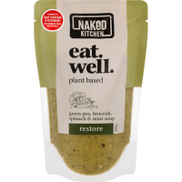Eat Well Green Pea Broccoli Spinach & Mint Soup (450g)