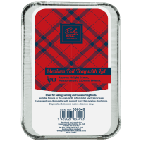 Medium Foil Tray With LId (4pk)