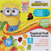 Despicable Me 4 Tropical Fruit Flavoured Snacks (8 x 20g)