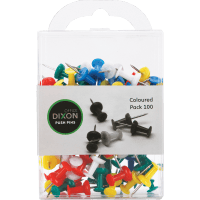 Coloured Push Pins (100pk)