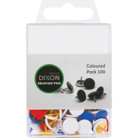 Drawing Pins Coloured (100pk)
