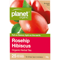 Rosehip Hibiscus Herbal Compostable Tea Bags (25pk)