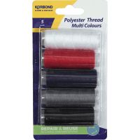 Multi Colours Polyester Thread (5pk)
