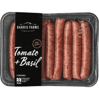 Tomato & Basil Sausages MAP (450g)
