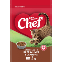 Tasty Beef & Liver Flavours Cat Food (2kg)